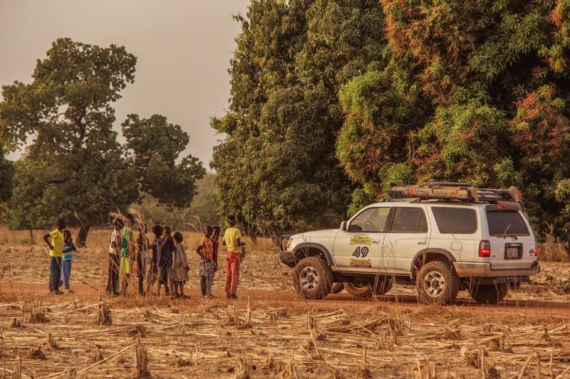 Kids love the rigs in The Gambia