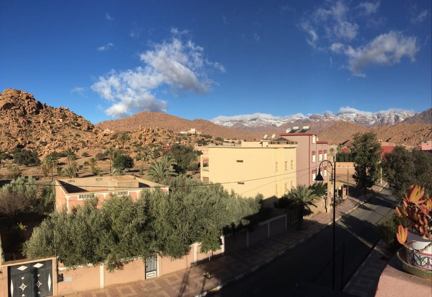 The view from our guesthouse Tafraoute scenic view from Argana guest house