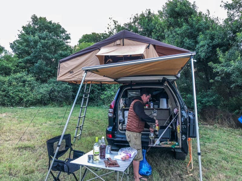 cooking burrito - overland food