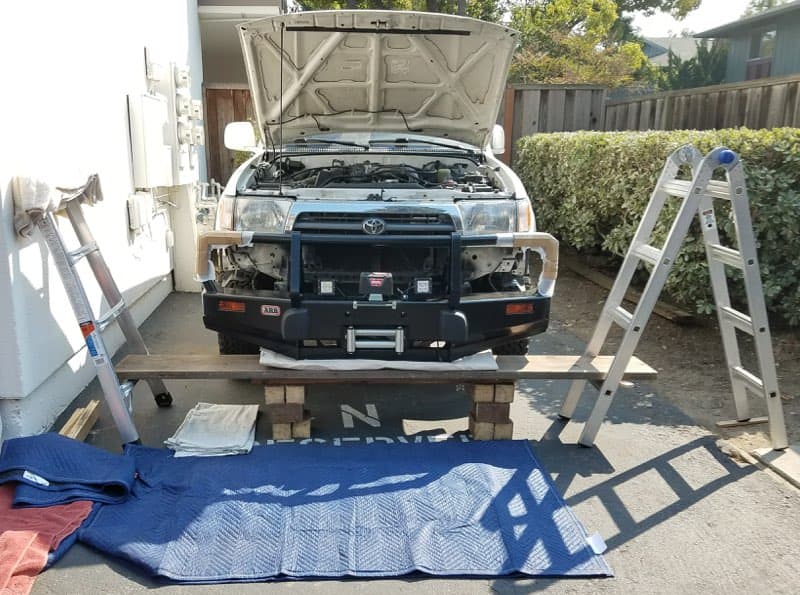 3rd gen 4 runner mods - fitting new bumper 3rd gen 4runner off road parts