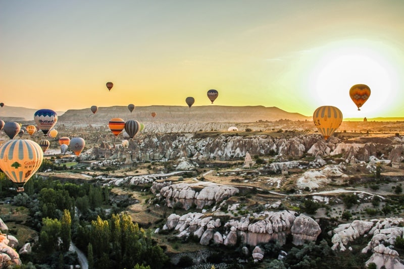cappadocia sunrise sunrise in cappadocia turkey