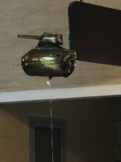 tank shaped balloon in grozny grozny balloon