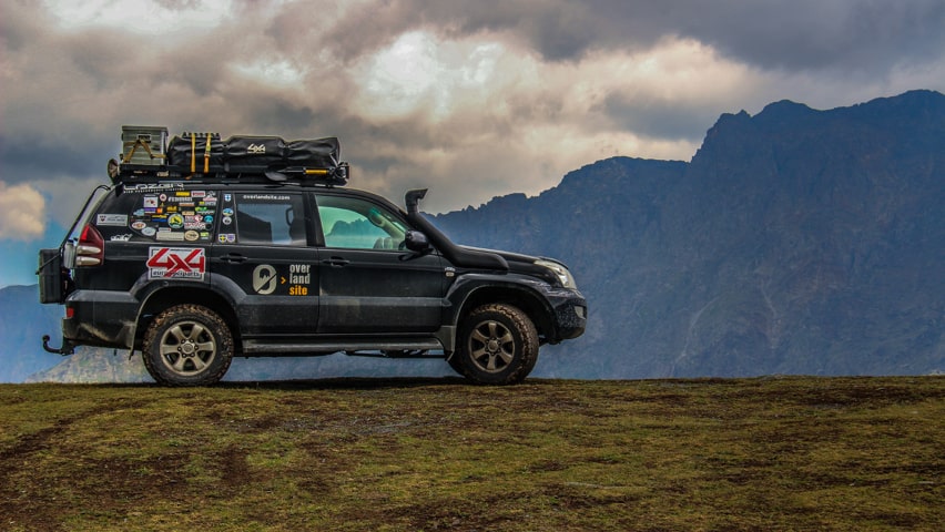 gx470 prado120 on kazbegi