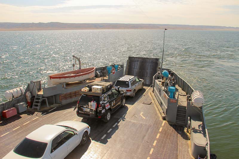 overlanders ferry crossing ferry crossing kazakhstan