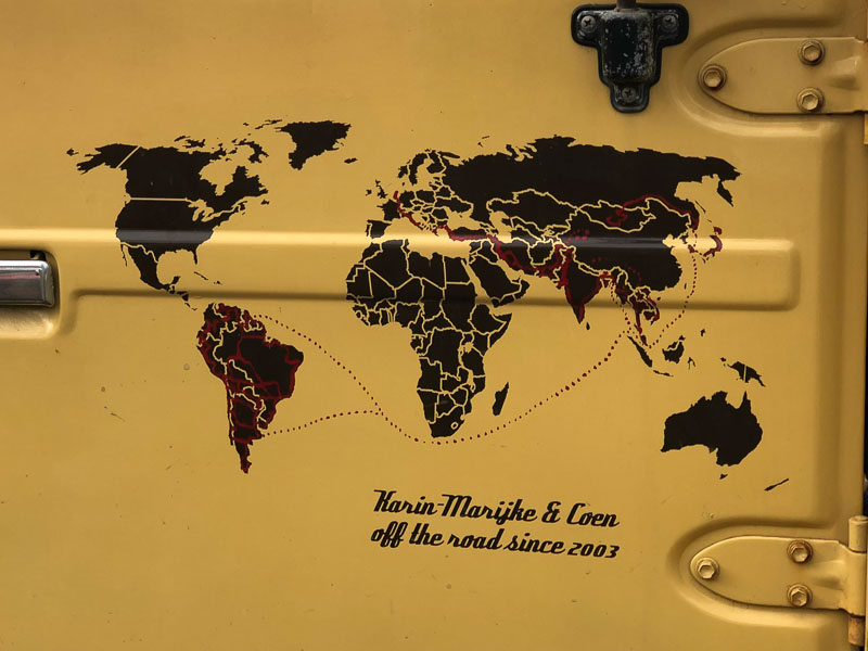 route of landcruising adventure