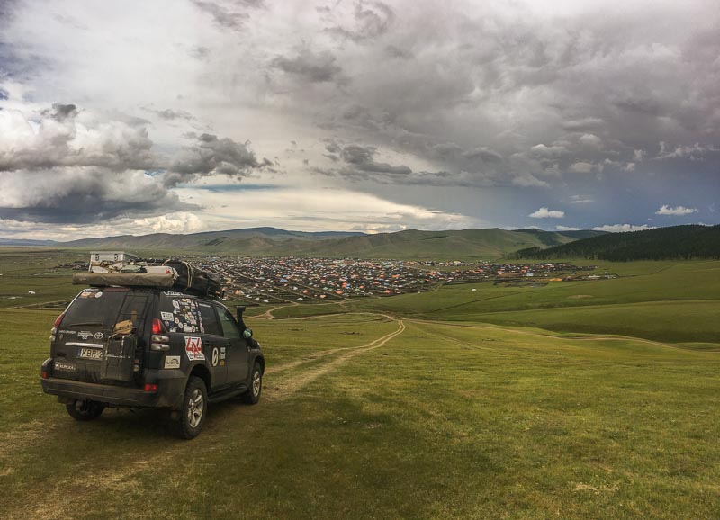 town in Orkhon Valley Orkhon valley overlanding