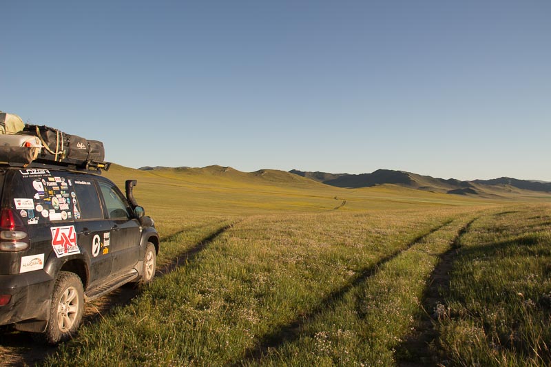 overlanding in mongolia with prado overlanding wild camping