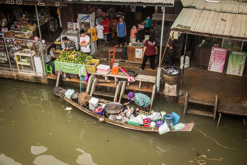 overlanders in floating market